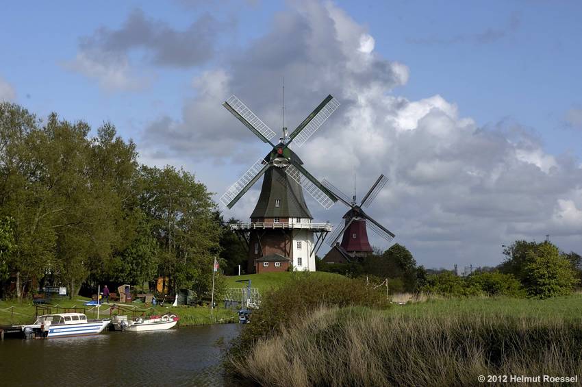 Zwillingswindmühlen in Greetsiel