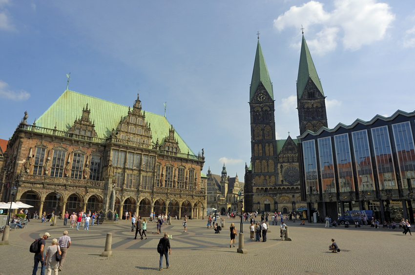 Der Marktplatz in Bremen