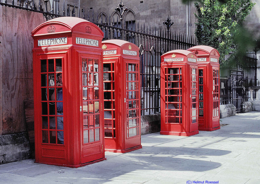 Britische Telefonzellen